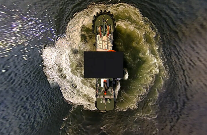 eBlue_economy_Bird’s-eye view monitoring system to monitor a 360° field of view around a tugboat