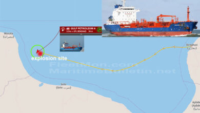 eBlue_economy_Tanker explosion_ crew injured_Libya UPDATE seized by Libyan Gov