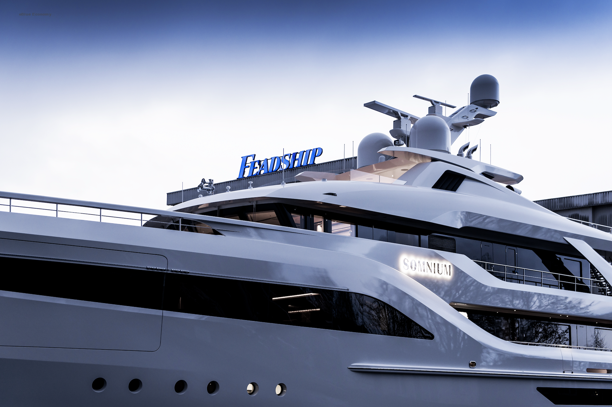 eBlu_economy_Feadship superyacht has been launched at the Dutch shipyard