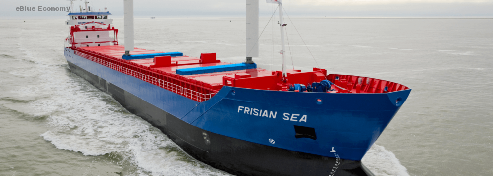 eBlue_economy_Boomsma Shipping installs and sails off with two eConowind Flatrack VentiFoils