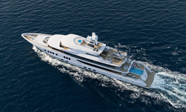 eBlue_economy_New 74-metre Amels 242 arrives in Holland following sale