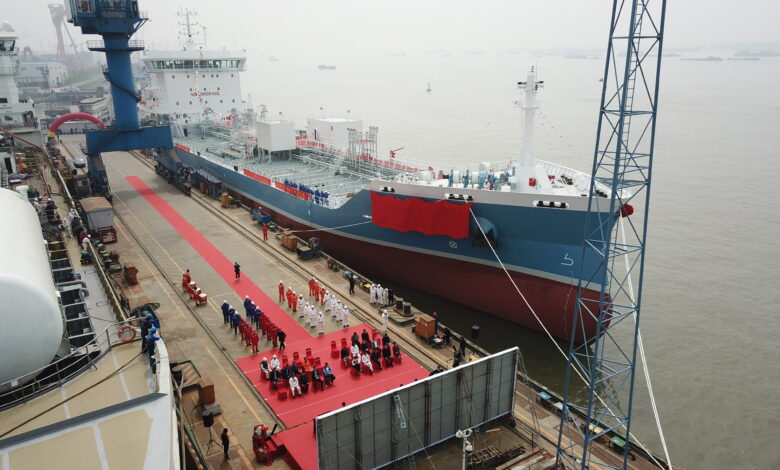 eBlue_economy_Naming ceremony held of FKAB-designed 11960 DWT stainless steel chemical tanker of Ningshen shipping