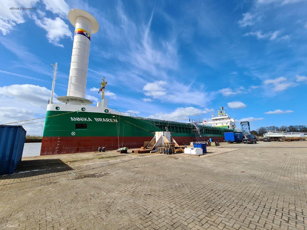 eBlue_economy_North Sea Region Adds a New Wind-Assist Rotor Installed Vessel to the Fleet