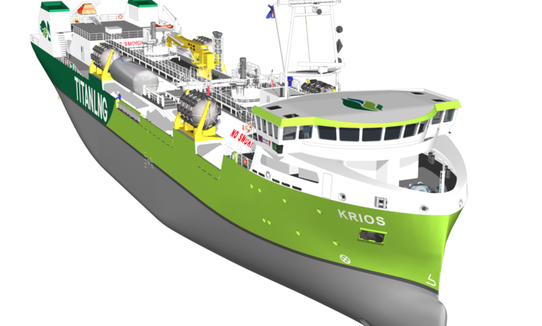 eBlue_economy_New LNG bunkering barge from Titan LNG to supply Zeebrugge and English Channel regions