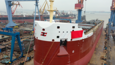 eBlue_economy_Watch_CSL_s new self-unloader hits the water in China