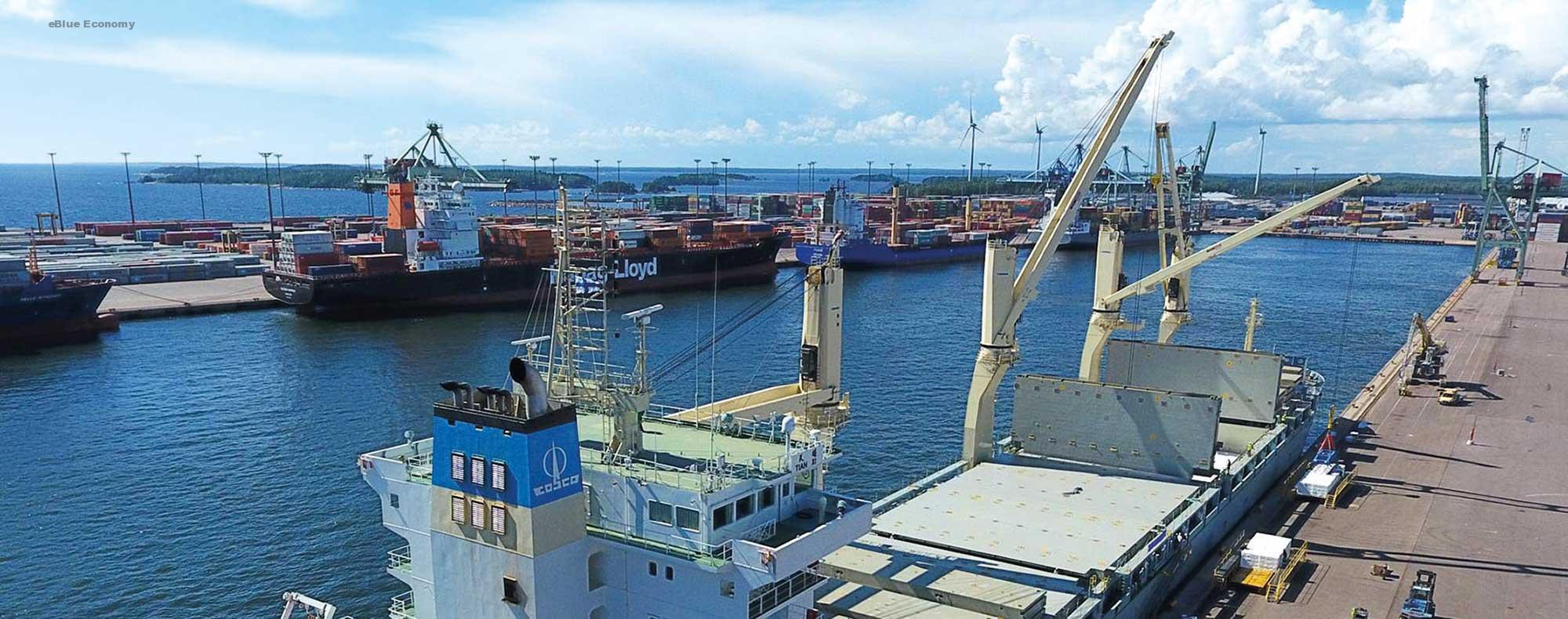 eBlue_economy_Port of HaminaKotka throughput in 5M’20201 fell by 3.6% YoY2