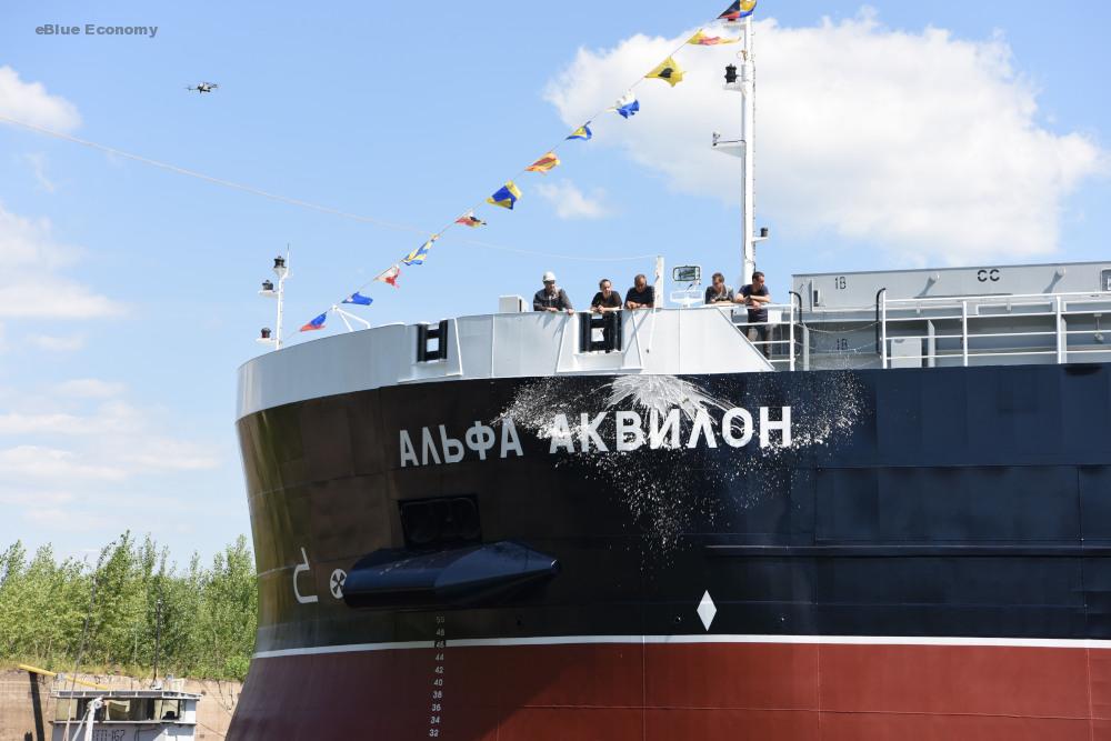 eBlue_economy_Krasnoye Sormovo shipyard launches RSD59 ship Alfa Aquilon