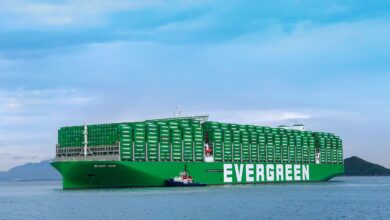 eBlue_economy_Evergreen’s mega container ship Ever Ace with WinGD’s large bore X92 bore size engines crossed the Suez Canal