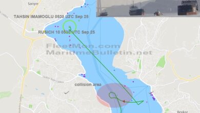 eBlue_economy_Turkish and Russian freighters collided in Bosphorus, Istanbul