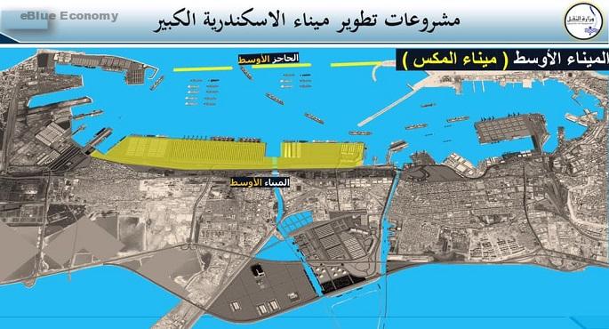 eBlue_economy_شروع تطوير ميناء الاسكندرية الكبير