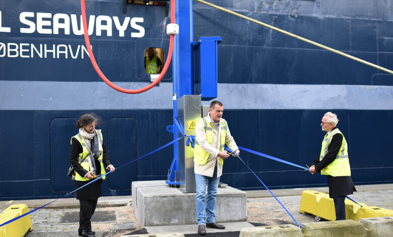 eBlue_economy_Copenhagen’s first shore power facility is inaugurated for the DFDS ferries