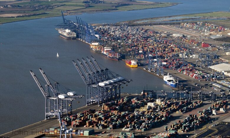 eBlue_economy_Maersk reroutes big cargo vessels away from Felixstowe, UK