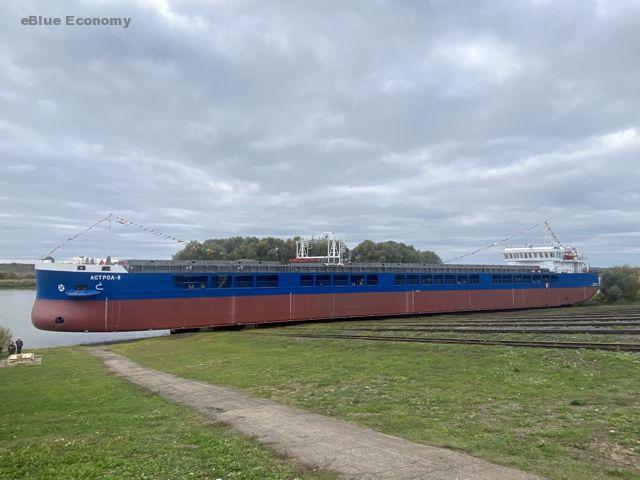 eBlue_economy_Okskaya Shipyard launches Astrol-8, tenth dry cargo vessel of RSD59 design