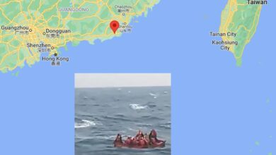 eBlue_economy_Chinese cargo ship sank in South China sea, crew safe