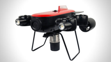 eBlue_economy_Geneinno T1 Underwater Drone Goes Pro – With Sonar, Laser Scaler…