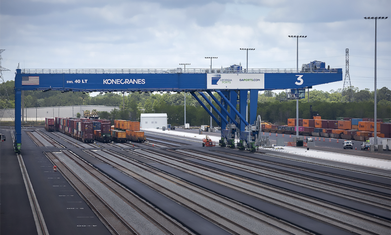 eBlue_economy_Kemp, Georgia Ports mark Mega Rail milestone