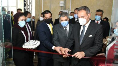 eBlue_ecomomy_الفريق أسامة ربيع يشهد افتتاح فرع بنك مصر داخل مبنى الإرشاد بالإسماعيلية