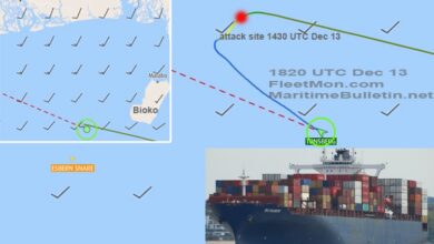 eBlue_economy_5550-TEU container ship attacked, 6 crew kidnapped, Gulf of Guinea