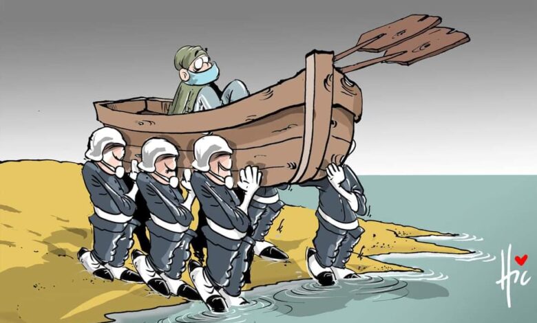 This is the year 21 from the point of view of the Blue Economy of an Arab cartoonist