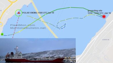 eBlue_economy_Tanker grounding, Tromso, Norway