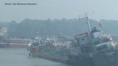 eBlue_economy_Tanker in load ran aground, Chittagong