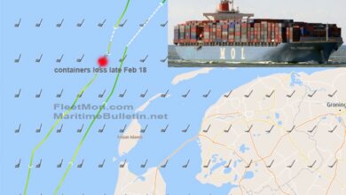 eBlue_economy_26 containers lost by 6,500 container ships in stormy North sea