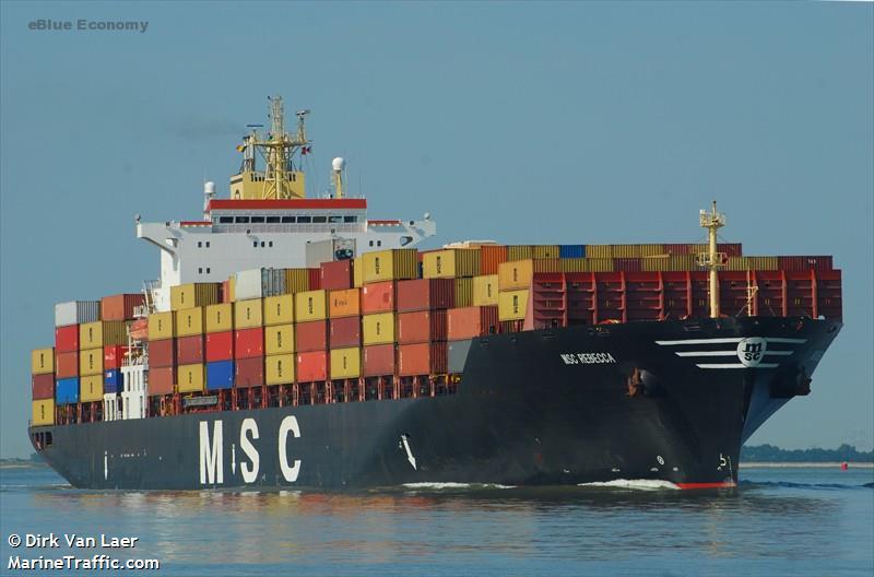 eBlue_economy_MSC container ship troubled in Shenzhen by positive tests and blackout