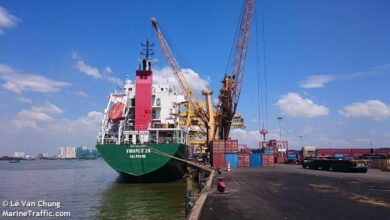 eBlue_economy_Cargo ship sank after collision with container ship