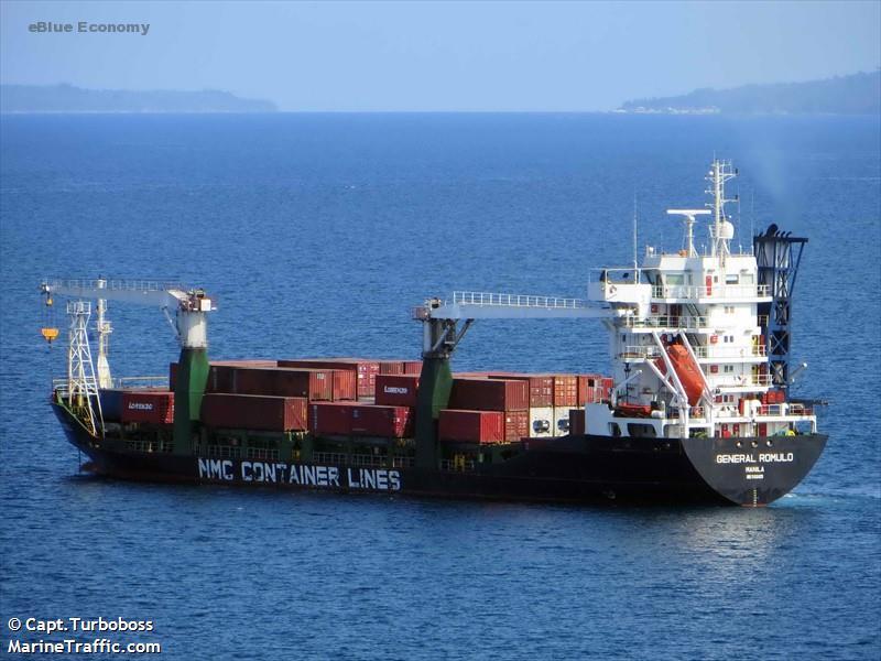 eBlue_economy_Container ship on fire, abandoned, Chief Engineer died – Cebu anchorage