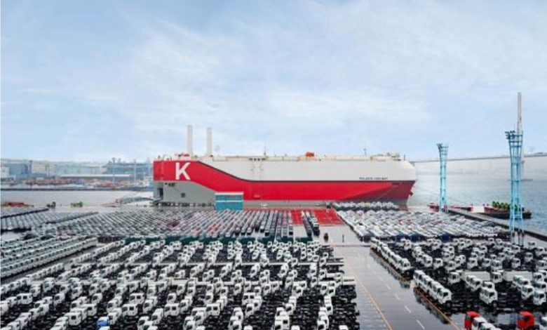 eBlue_economy_K LINE begins vehicle terminal operation in Japan