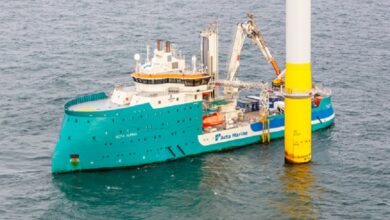 The Walk-2-work vessel Acta Auriga will assist the commissioning of offshore wind farms