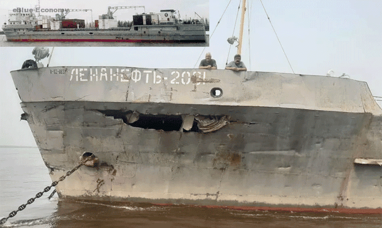 eBlue_economy_Reefer struck tanker, Siberia, Russia