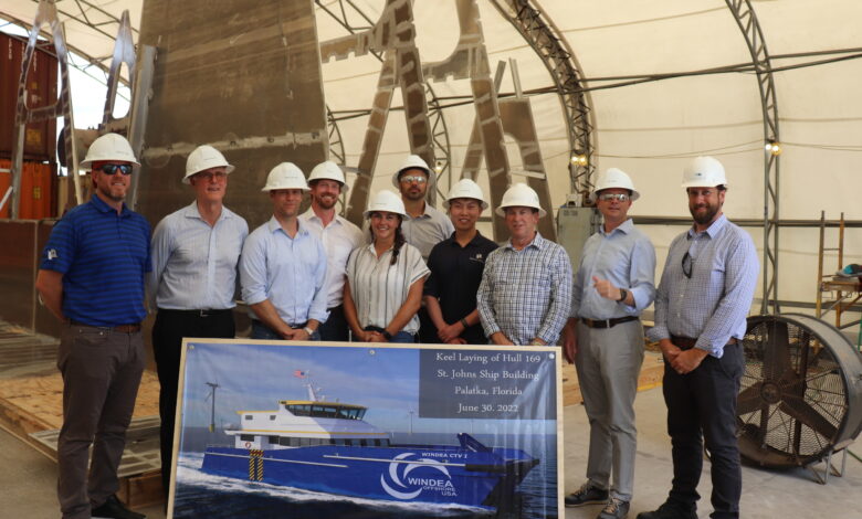 eBlue_economy_St. Johns Ship Building Announces Keel Laying Ceremony for Jones Act Compliant Crew Transfer Vessels