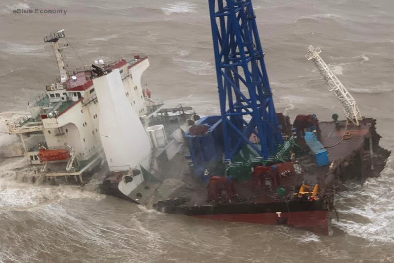 eBlue_economy_Tragedy at sea in Typhoon Chaba_ massive ship broke in half and sunk off Hong Kong dozens of crew are missing