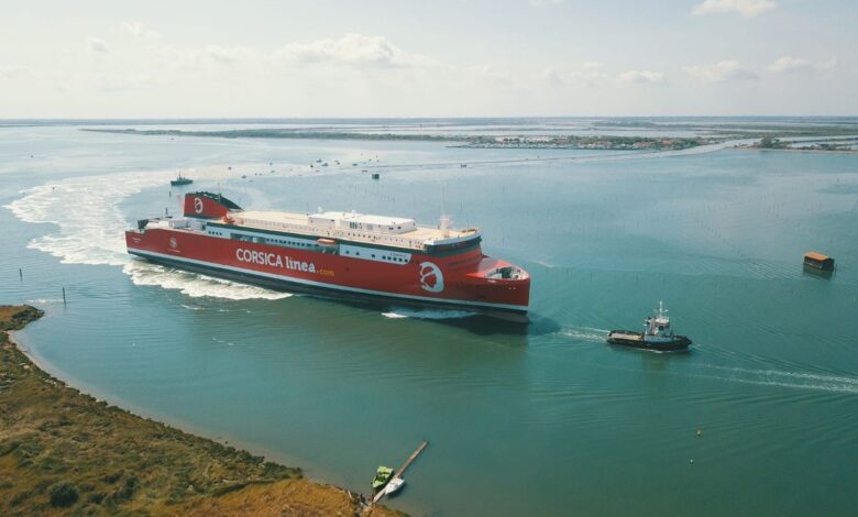 Eblue_economy_The new Corsica Linea ferry has successfully left the Visentini Shipyard
