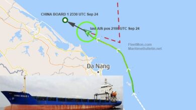 eBlue_economy_General cargo ship adrift in Gulf of Tonkin UPDATE abandoned