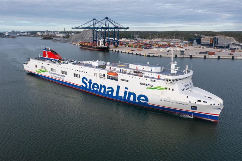 eBlue_economy_Stena Scandica now safely at port in Nynäshamn