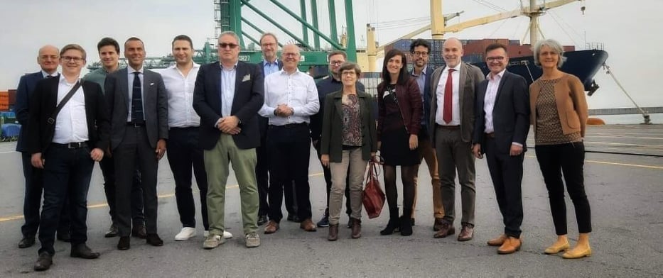 The new Genoa - Stuttgart container train presented to the German shippers