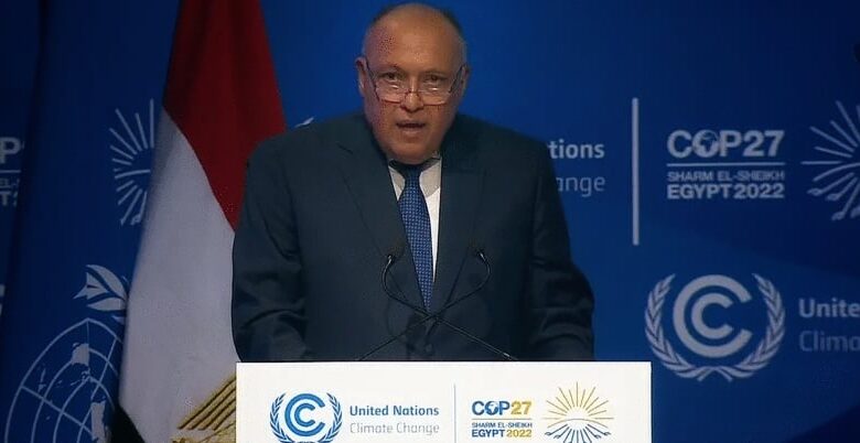eBlue_economy_Shoukry_Egypt will spare no effort to confront climate change